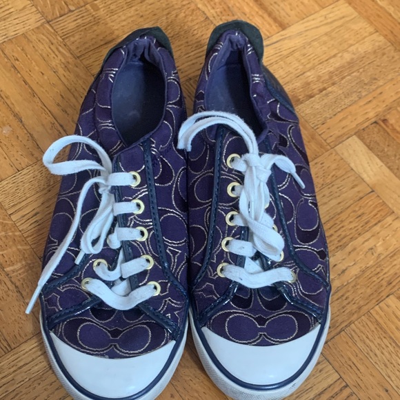 Coach Purple Sneakers - Picture 1 of 5
